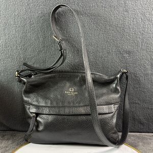 Kate Spade Starla Grant Park Crossbody Bag Black Pebbled Leather Small Purse